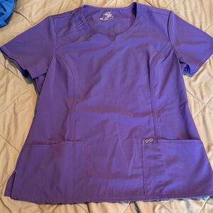 Cherokee Women's V-Neck Purple scrub top